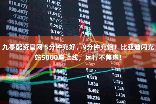 九亭配资官网 5分钟充好，9分钟充饱！比亚迪闪充站5000座上线，远行不焦虑！